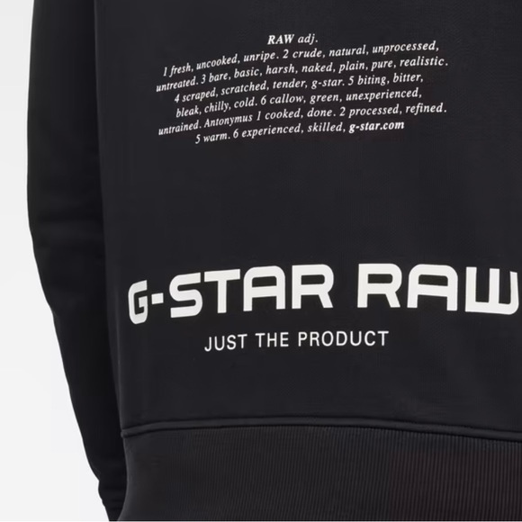 NWT G-Star Raw Mens The Raw Definition Black Cotton knit Sweater Size Large - Picture 9 of 14